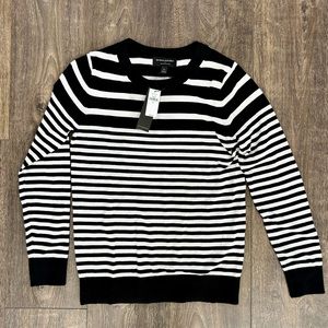 Banana Republic Black/White Striped Sweater